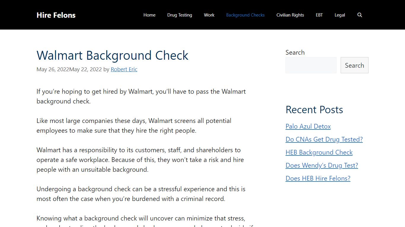 Walmart Background Check 2022: Will You Pass? - Hire Felons