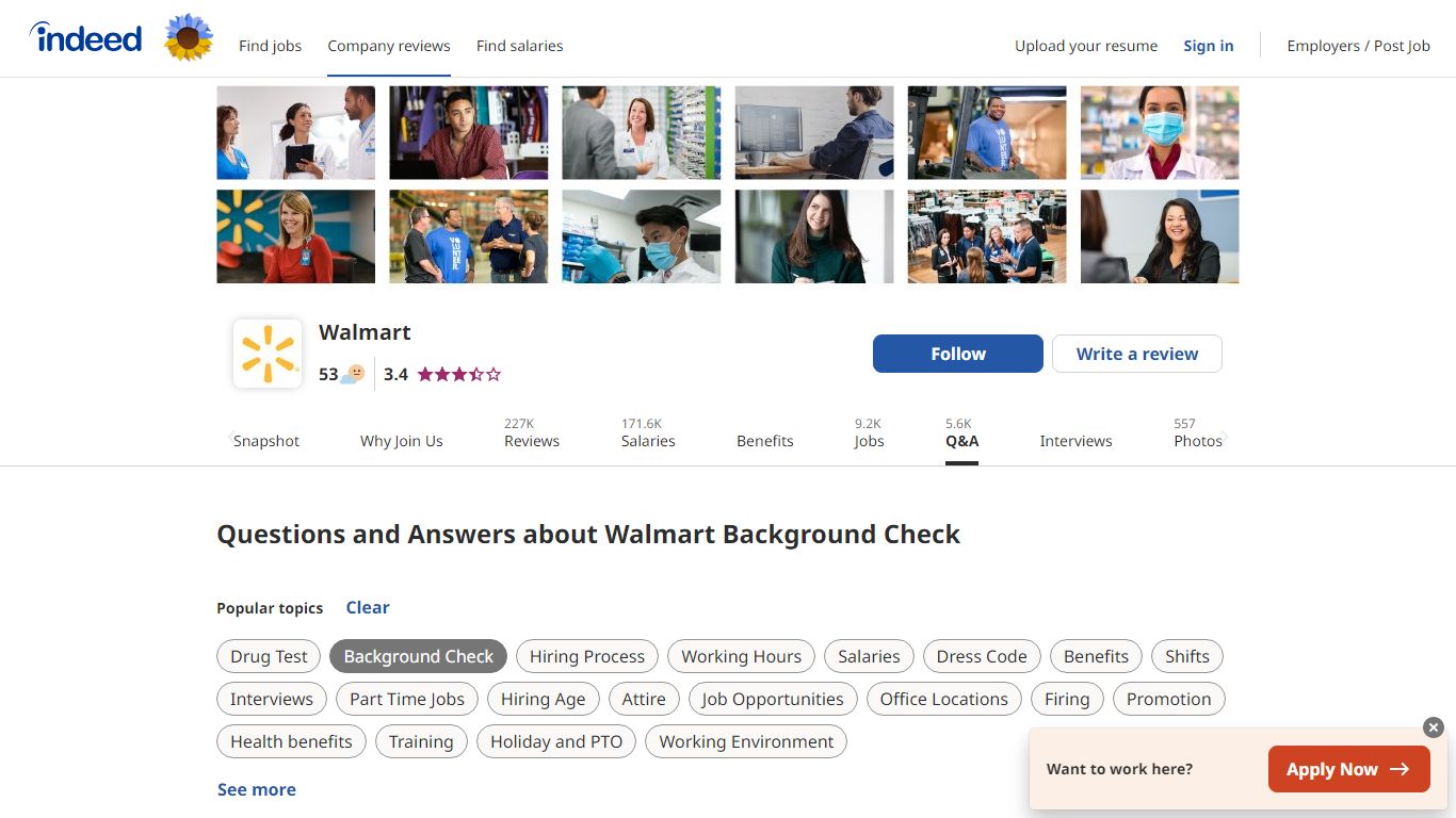 Questions and Answers about Walmart Background Check